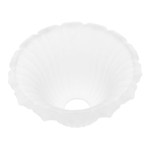 ARTIBETTER Europäischer Stil Glas Lampenschirm Opak Transparent Mittelöffnung Kronleuchter Abdeckung Langlebig Stilvoll Wohnzimmer Schlafzimmer Beleuchtung Zubehör von Artibetter