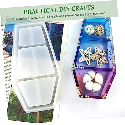 ARTIBETTER Halloween Aufbewahrungsbox Silikonform Sargform Gießform für Diy Handwerk Basteln Wiederverwendbar Leicht zu Reinigen für Tischdeko und Resin Gießen Kompakt und Platzsparend von Artibetter