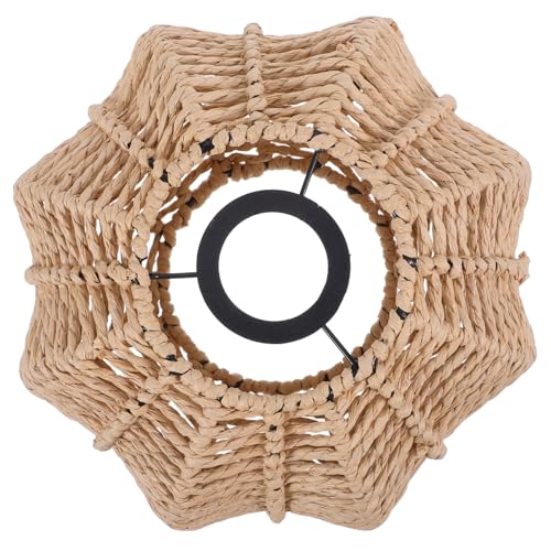 ARTIBETTER Handgefertigter Großer Lampenschirm aus Geflochtenem Papierseil Retro Macrame Deckenleuchte Schirm für Fassung Warmes Licht Boho Stil für Wohn Schlafzimmer ARTIBETTER Handgefertigter Großer Lampenschirm aus Geflochtenem Papierseil Retro Macrame Deckenleuchte Schirm für Fassung Warmes Licht Boho Stil für Wohn Schlafzimmer von Artibetter