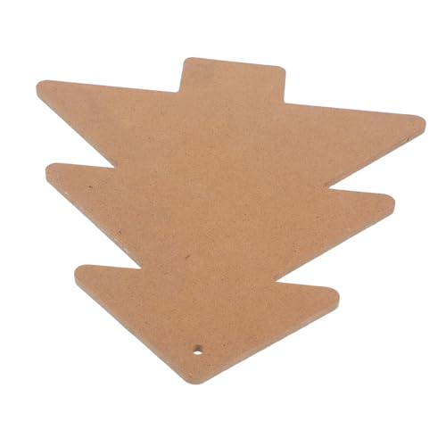 ARTIBETTER Holz Weihnachtsbaum Untersetzer Basis Robustes DIY Mosaik Tablett Natürliche Holzplatte für Bastelarbeiten Heimdekoration Khaki von Artibetter