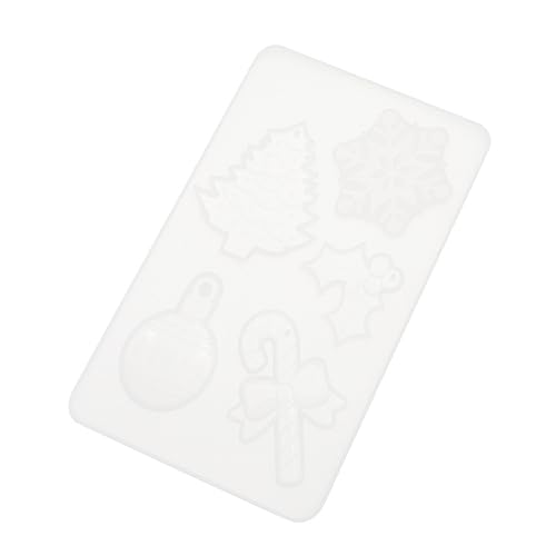 ARTIBETTER Kreative Silikonform Schneeflocke und Zuckerstange für DIY Weihnachtsanhänger Langlebig Waschbar Wiederverwendbar für Epoxidharz Schmuckdekoration und Bastelprojekte von Artibetter