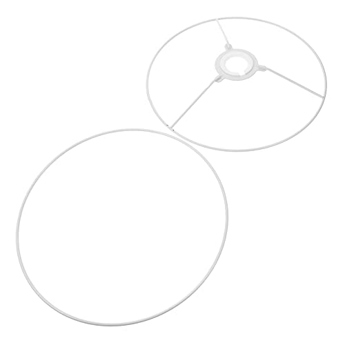 ARTIBETTER Lampenschirmrahmen 25 Cm Stabiler Lampenschirmhalter Aus Metall Trommelform Für Kronleuchter von Artibetter