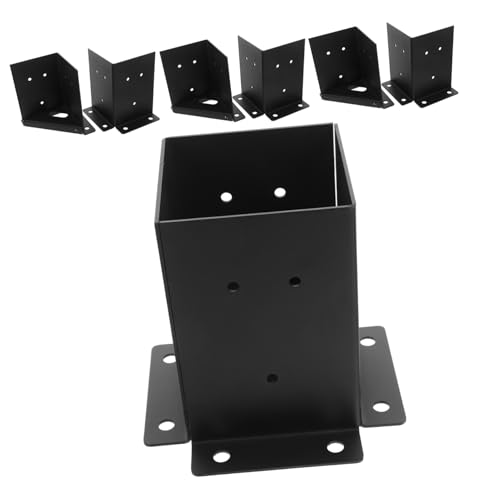 ARTIBETTER Robuster Pfostensockel Pulverbeschichtetes Metall Uv-beständig und Wetterfest Vielseitig für Pergolen Zäune Briefkästen und Terrassen Geeignet für Rasen und Betonflächen von Artibetter