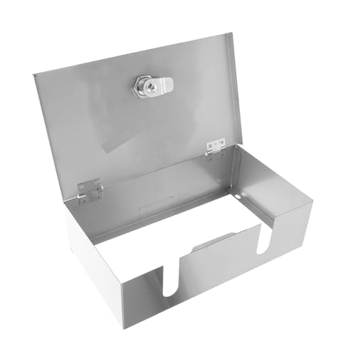 ARTIBETTER Sicherheitsbox Edelstahl Steckdosenschutz mit Schloss Wetterfest für Außenbereich Kompatibel Diebstahlschutz Robuste Metall Steckdosenabdeckung Silber ARTIBETTER Sicherheitsbox Edelstahl Steckdosenschutz mit Schloss Wetterfest für Außenbereich Kompatibel Diebstahlschutz Robuste Metall Steckdosenabdeckung Silber von Artibetter