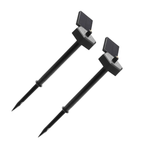 Artibetter 2stücke Solar Gartenlampe Vielseitige Solar Rasenlichter Für Außenbereich Led Gartensteckerlicht Dekorative Beleuchtung Für Garten Rasen Wege Hochzeiten von Artibetter