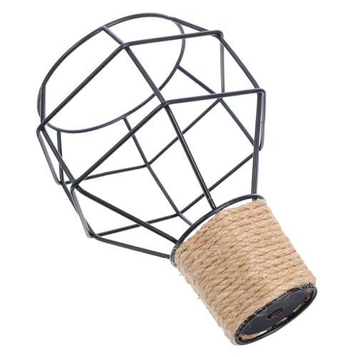 ARTIBETTER Vintage Boho Jute Lamp Shade Eisen Kunst Handgefertigt Industrieller Stil Hängelampe Lampenschirm Mit Seilumschlag Für Wohn Und Gewerberaum Beleuchtung von Artibetter