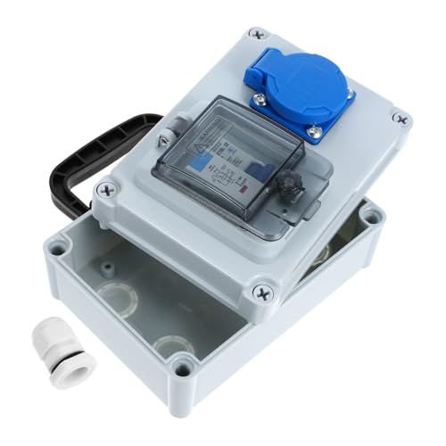 ARTIBETTER Wasserdichte Outdoor Schalter Steckdose Box Wetterfeste Elektrische Verteilerbox für Garten Steckdosen Schutz vor Überlast und Stromausfall Robustes Gehäuse für Vielseitige von Artibetter