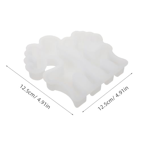 ARTIBETTER Weihnachts -Elchform Silikonform Elch-Ornamentform 3D-Weihnachtsform Rentierformen aus Silikon Figur Silikonform Weihnachtsharz-Gießform Ornamente Kieselgel Weiß von Artibetter
