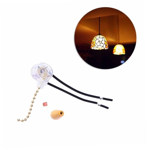 ARTIBETTER Zugschalter für Deckenlampen mit Zugkette Holzoptik Goldfarbig Einfacher Ein Ausschalter Draht anschluss Kompatibel für Manuelle Steuerung bei Deckenventilatoren und Lampen ARTIBETTER Zugschalter für Deckenlampen mit Zugkette Holzoptik Goldfarbig Einfacher Ein Ausschalter Draht anschluss Kompatibel für Manuelle Steuerung bei Deckenventilatoren und Lampen von Artibetter