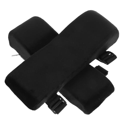 Artibetter 1 Paar Armlehnenpolster Schreibtischarm ruhen Gaming -Stuhl -Verknüpfungsarmlehne Multifunktional Unterlage Ergo Stuhl Armlehnenkissen bequemes Stuhl-Armlehnenkissen Plüsch Schwarz von Artibetter