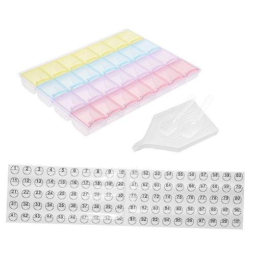 Artibetter 1 Satz Aufbewahrungsbox Für Diamantmalerei Kunst Lackierbehälter Bohren Aufbewahrungsbehälter -malkoffer Perlenfall -Stickerei von Artibetter