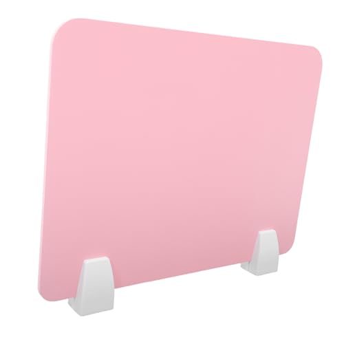 Artibetter 1 Satz Isolationsschutzplatine Zimmerteiler Planke Privatsphäre Klassenzimmer Partitionen Name Nies-Trennwand abnehmbare Tischplatte Schreibtisch-Trennwand PVC Rosa von Artibetter