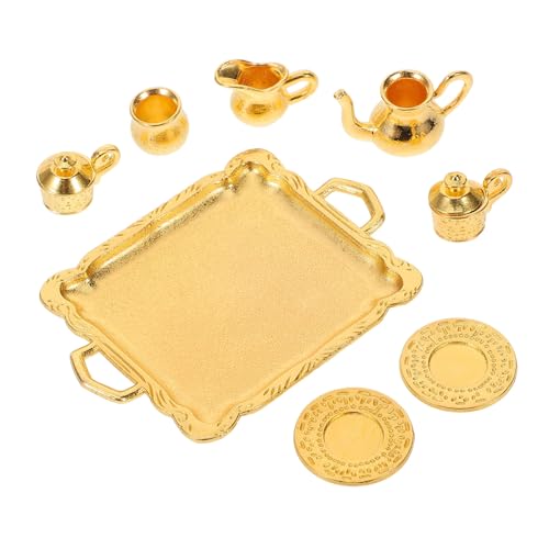 Artibetter 1 Satz Mini-Teeservice-Modell Miniatur winzig Puppen-Teegeschirr-Modell kompaktes Teegeschirrmodell Desktop-Teegeschirrmodell Mini- -Teegeschirr Legierung Golden Artibetter 1 Satz Mini-Teeservice-Modell Miniatur winzig Puppen-Teegeschirr-Modell kompaktes Teegeschirrmodell Desktop-Teegeschirrmodell Mini- -Teegeschirr Legierung Golden von Artibetter