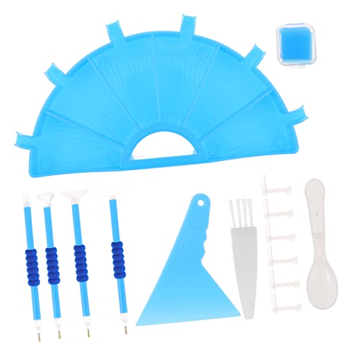 Artibetter 1 Set Bohrschalen Set Kunstmalerei Basteln Diamantkunst Kits Diamantkunst Werkzeuge Großes Kit Zeichnen Schmucktabletts Schmucktablett Schmuck Organizer Tabletts Blauer von Artibetter
