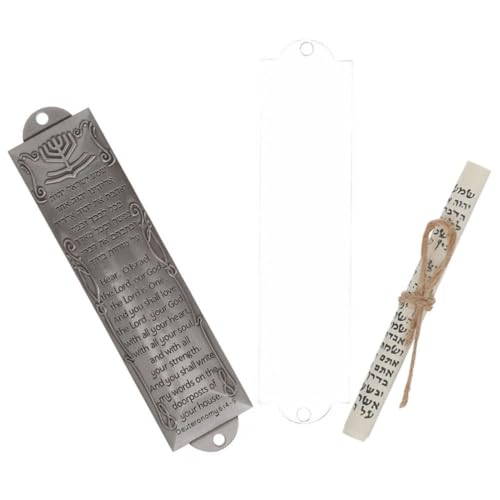 Artibetter 1 Set Mesusa Schriftrolle Mezuzah Tür Jüdische Amulett Türdeko Glücksbringer Jerusalem Deko Jüdische Geschenke Religiöse Artikel Feng Shui Charms Wohnzimmer Wanddeko von Artibetter