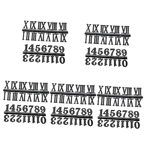 Artibetter 10sätze Clock Numerals Kit Für DIY-Uhren Arabische Römische Zahlen Robuste Langlebige Kunststoffziffern Für Wanduhren Und Reparaturen Einfache Anwendung Und Installation von Artibetter