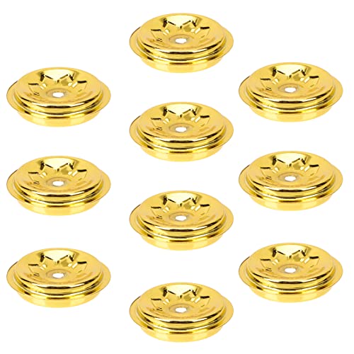 Artibetter 10 Stk Butterlampenölschwimmer ritals ritauls hochzeitsbingo bürolocher Öle für Diffuser verankern Kork schwimmende Halterungen für Öllampen Zubehör für Buddha-Lampen Metall Golden von Artibetter
