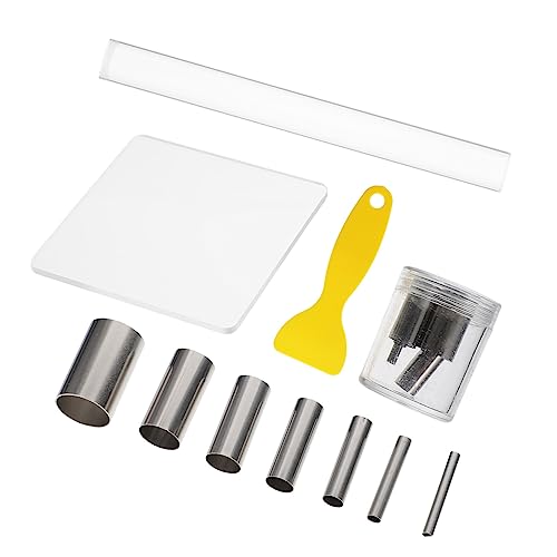 Artibetter 10stücke Tonroller-schaber-Set Mit Töpferrolle Und Töpferschneider Für Keramikton Papierblumen Kuchen Brotteig Kerzen Und Mehr Verformungs Und Bruchfeste Töpferwerkzeuge von Artibetter