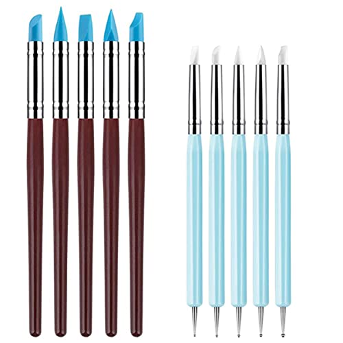 Artibetter 10 Stück Teiliges Set für Tonbearbeitung Multifunktionale Werkzeuge für Skulpturen Geeignet für Töpferwaren und Lufttrocknenden Polymer und Plastilin von Artibetter