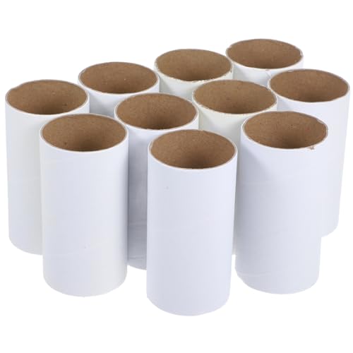 Artibetter 10 Stücke Rollen Papier Rohr DIY Material Karton Rohr Papier Rohre Papier Handtuch Rohre Karton Zylinder Weiß von Artibetter