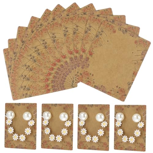 Artibetter 100stücke Schmuckdisplaykarten Aus Pappe Mit Blumenmuster Für Ohrringe Und Halsketten Zum Aufhängen Und Präsentieren in Vitrinen Oder Theken Artibetter 100stücke Schmuckdisplaykarten Aus Pappe Mit Blumenmuster Für Ohrringe Und Halsketten Zum Aufhängen Und Präsentieren in Vitrinen Oder Theken von Artibetter
