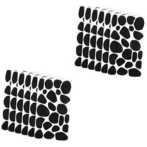 Artibetter 12 Blätter Selbstklebende Filzsticker Dalmatiner-kostüm Unregelmäßige Filzsticker Vinyl-aufkleber Mit Schwarzem Fleck Dalmatinische Ohren Filzstoff Selbstklebend Kind Irregulär von Artibetter