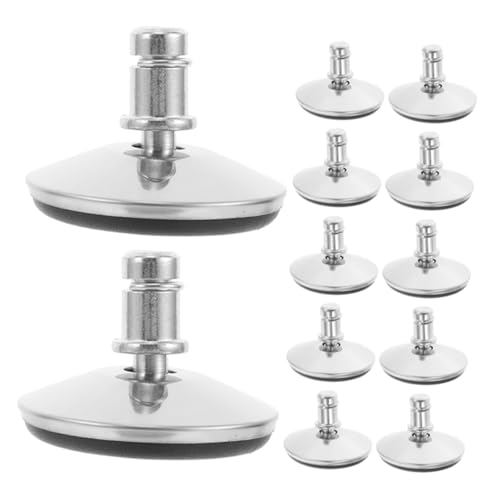 Artibetter 12 Stück Teiliges Höhenverstellbare Möbel Stellfüße mit Drehbarem Sockel Robuste Schraubfüße für Bürostühle und Möbel Geräuscharm Kratzfest für Unebene Böden und Verbesserte von Artibetter