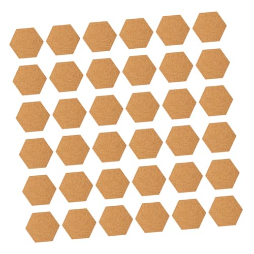 Artibetter 120 Stück Teiliges Selbstklebendes Sechseckiges Zuschneidbare Korkuntersetzer für Heiße Töpfe Pflanzenmatten DIY-basteln und Schallschluckende Heimdekoration von Artibetter