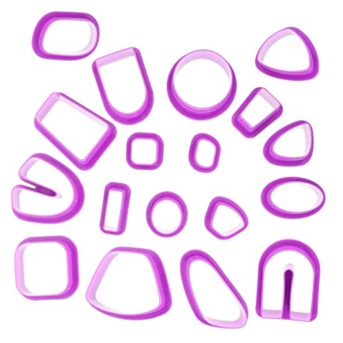 Artibetter 18 Stück Teiliges Polymer Clay Ausstecher für DIY Ohrringe Langlebig und Einfach zu Verwenden für Schmuckdesign und Bastelprojekte von Artibetter