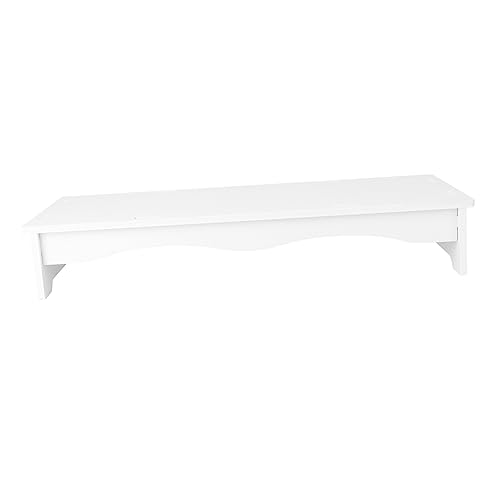 Artibetter 1Stück Computer Monitor Stand zur Höhenverstellung Weißer Desktop Ständer für Bildschirm Praktischer Halter für Tastatur und Bildschirm Geeignet für Büro und Zuhause von Artibetter