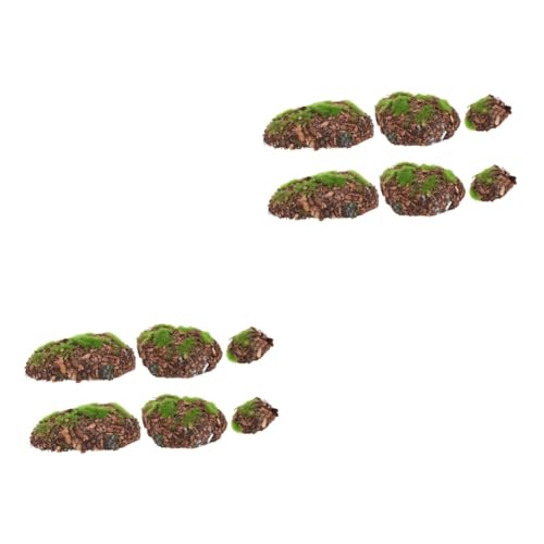 Artibetter 2 Sätze Künstlicher Moosstein Simulierte Moossteine Simulation Rasen Künstliches Moos Für Topfpflanzen Lebensechter Moosstein Simulierte Moosblöcke Schaum Green 6 Stücke * 2 von Artibetter