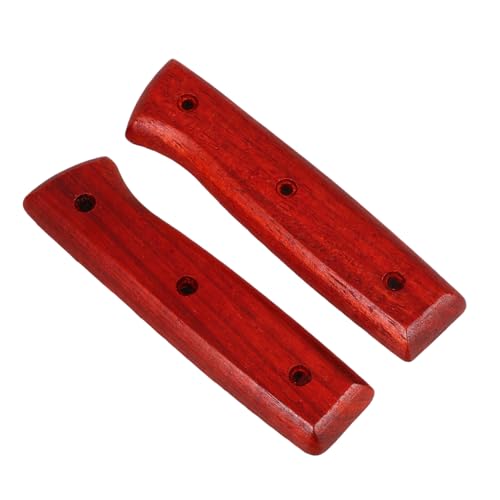 Artibetter 2 Sätze Messergriff Ersatzset aus Robustem Holz Ergonomisch Geformt mit Rutschfester Oberfläche für Sicheren Halt Einfache Montage Langlebig und Komfortabel für Küchenmesser von Artibetter