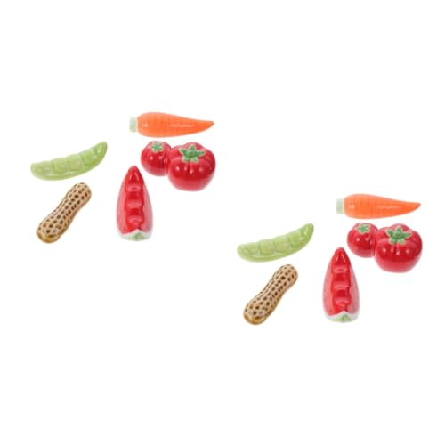 Artibetter 2 Sätze Teiliges Keramik Pinselhalter Für Kalligrafie Design Mit Obst Und Gemüse Motiven Für Zuhause Und Büro 5 Stücke * 2 von Artibetter