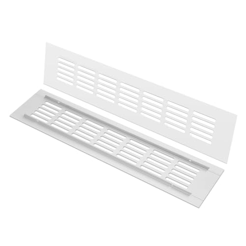 Artibetter 2 Stück Aluminium lüftungsgitter Rechteckig Korrosionsbeständig Geruchsneutral für Schuhschrank Kleiderschrank Möbelbelüftung Einfache Montage Langlebiges Ventilationsgitter von Artibetter