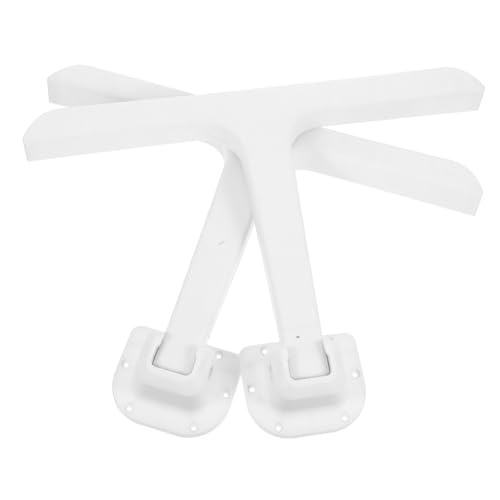 Artibetter 2 Stück Bett Schreibtisch Tischbein-Hardware Zubehör Für Schreibtischbeine Tragbare Schreibtischbeine Klappbare Tischbeine Heavy Duty Tragbare Tischbeine Plastik Weiß von Artibetter