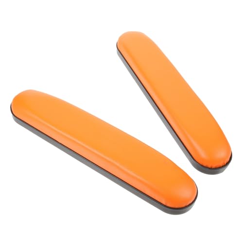 Artibetter 2 Stück Ergonomische Armlehnenpolster für Bequeme Armstützen mit Schutz Passend für Rollstühle mit Lochabstand Orangefarben für Rollstuhlfahrer von Artibetter