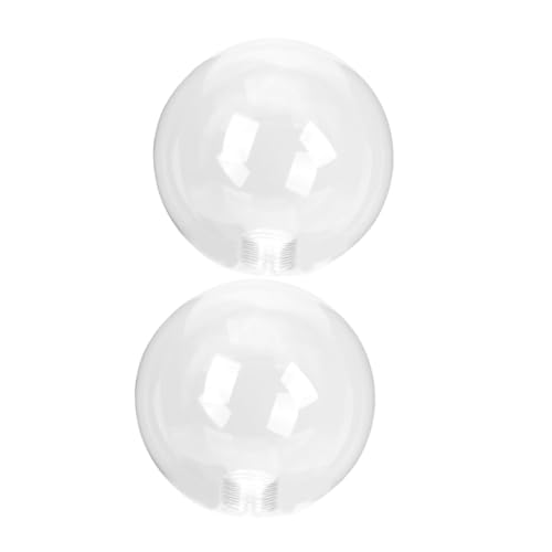 Artibetter 2 Stück Glas Lampenschirm Ersatz Kugel Ømm Schraubsockel Dekorativer Lampenschirm für Pendelleuchte Innenbeleuchtung Robust und Stilvoll von Artibetter