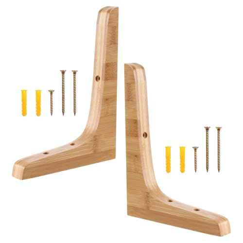 Artibetter 2 Stück Massivholz Dreieck Regalhalterungen Wandmontage Schwerlast Wandregal Halter Stabil für Blumenregal Eckregal und Zusätzliche Ablageflächen von Artibetter