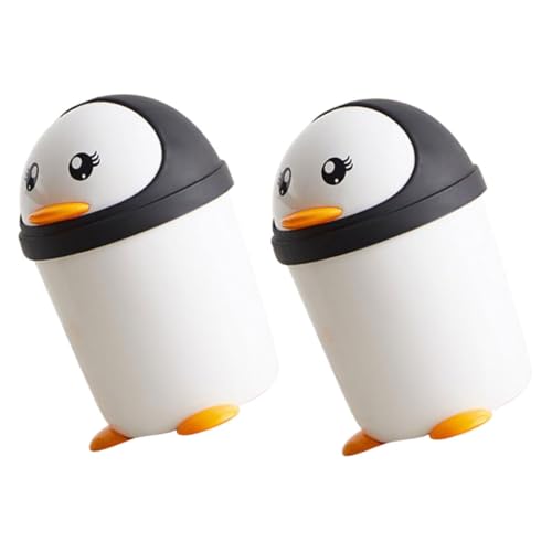 Artibetter 2 Stück Niedlicher Pinguin Papierkorb mit Schwingdeckel Kleiner Kunststoff Abfallbehälter für Kinderzimmer und Autos Kreativer Tischmülleimer für Schreibtisch Artibetter 2 Stück Niedlicher Pinguin Papierkorb mit Schwingdeckel Kleiner Kunststoff Abfallbehälter für Kinderzimmer und Autos Kreativer Tischmülleimer für Schreibtisch von Artibetter