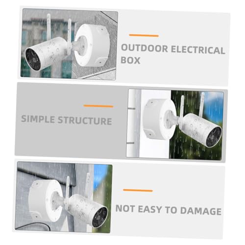 Artibetter 2 Stück Teiliges Wasserdichtes Überwachungskamera Abzweigdose Halbkugelförmige Deckenhalterung aus Robustem Kunststoff Wetterfeste Kabelabdeckung für Außenbereich Sichere Artibetter 2 Stück Teiliges Wasserdichtes Überwachungskamera Abzweigdose Halbkugelförmige Deckenhalterung aus Robustem Kunststoff Wetterfeste Kabelabdeckung für Außenbereich Sichere von Artibetter