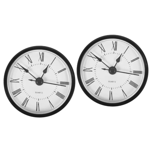 Artibetter 2stücke Runder Quarzuhr- Mit Römischen Ziffern Wanduhr-zubehör Präzise Zeitmessung Design Für Kreative Projekte von Artibetter