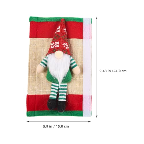 Artibetter 2 Stück Weihnachtliche Kühlschrank Türgriff Schutzbezüge Abnehmbar Pflegeleicht Vielseitig Passend für Kühlschrank Mikrowelle und Ofen Dekorative Gnom Design Griffsicherungen von Artibetter