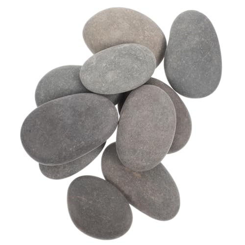 Artibetter 20 Stück Malerei Stein Kieselsteine ​​selber malen Glatte Natursteine Steine ​​bemalen Bastelsteine Steine ​​zum Bemalen zum Basteln Felsmalerei für Erwachsene Grey von Artibetter
