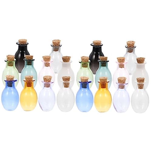 Artibetter 20 Stk Mini-glasflasche Glasflaschen Mit Korken Trankflaschengürtel Flasche Glasfläschchen Klare Treibende Flaschen Kleine Glasflaschen Mit Deckel Korkflasche Phiole Kind Handbuch von Artibetter