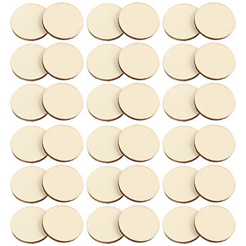 Artibetter 200pcs Holzscheiben Unbehandelt Mini Durchmesser 2cm runde Holzstücke mit Rinde und Ohne Loch Holzschilder zum Beschriften für DIY Kunst von Artibetter
