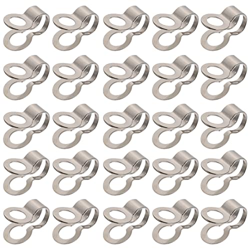 Artibetter 250 Pcs Edelstahlkugelkettenanschließungsverschluss Fundfeststellungen Perlenkettenschnallen Hängen- Tag- Loops- Kettenanschlüsse Kugel von Artibetter