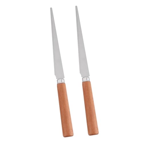 Artibetter 2Stücke Fettling Messer mit Holzgriff Professionelles Schnitzwerkzeug zum Formen Modelliermasse für Künstler und Bildhauer von Artibetter