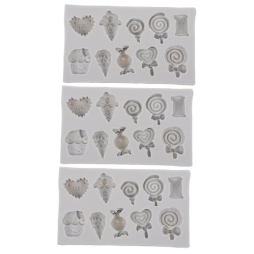 Artibetter 3 Stück Eisform Schmuck Für Oval Ton Herstellung Silikon Handwerk DIY Formen Harzform Selber Machen Ohrringformen Nagelkunstschnitzformen Kieselgel Grey von Artibetter