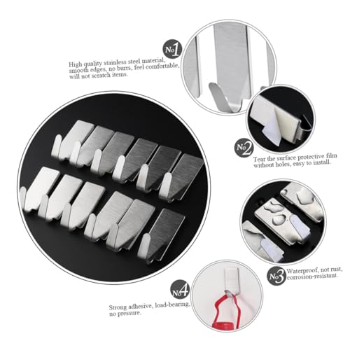 Artibetter 30 Stück Teiliges Selbstklebende Edelstahl haken Stark Haftend Traceless Wandhaken für Bad Küche Wohnzimmer Vielseitig Verwendbar Platzsparend Langlebig Artibetter 30 Stück Teiliges Selbstklebende Edelstahl haken Stark Haftend Traceless Wandhaken für Bad Küche Wohnzimmer Vielseitig Verwendbar Platzsparend Langlebig von Artibetter