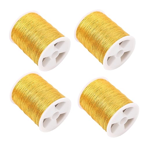 Artibetter 4 Rollen Kreuzstichgarn für Computerstickerei Langlebige Stickgarne in 4 Farben für Selbstgemacht Projekte und Kinderhandwerk von Artibetter